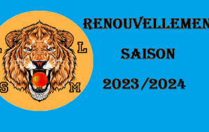 Renouvellement des inscriptions 2023/2024 