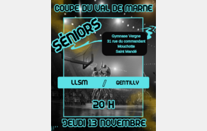 16 eme de finale coupe du Val de Marne Séniors