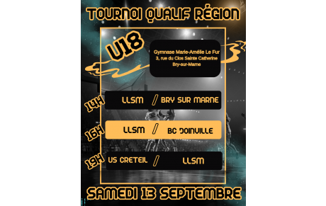 Tournoi Qualif Région U18